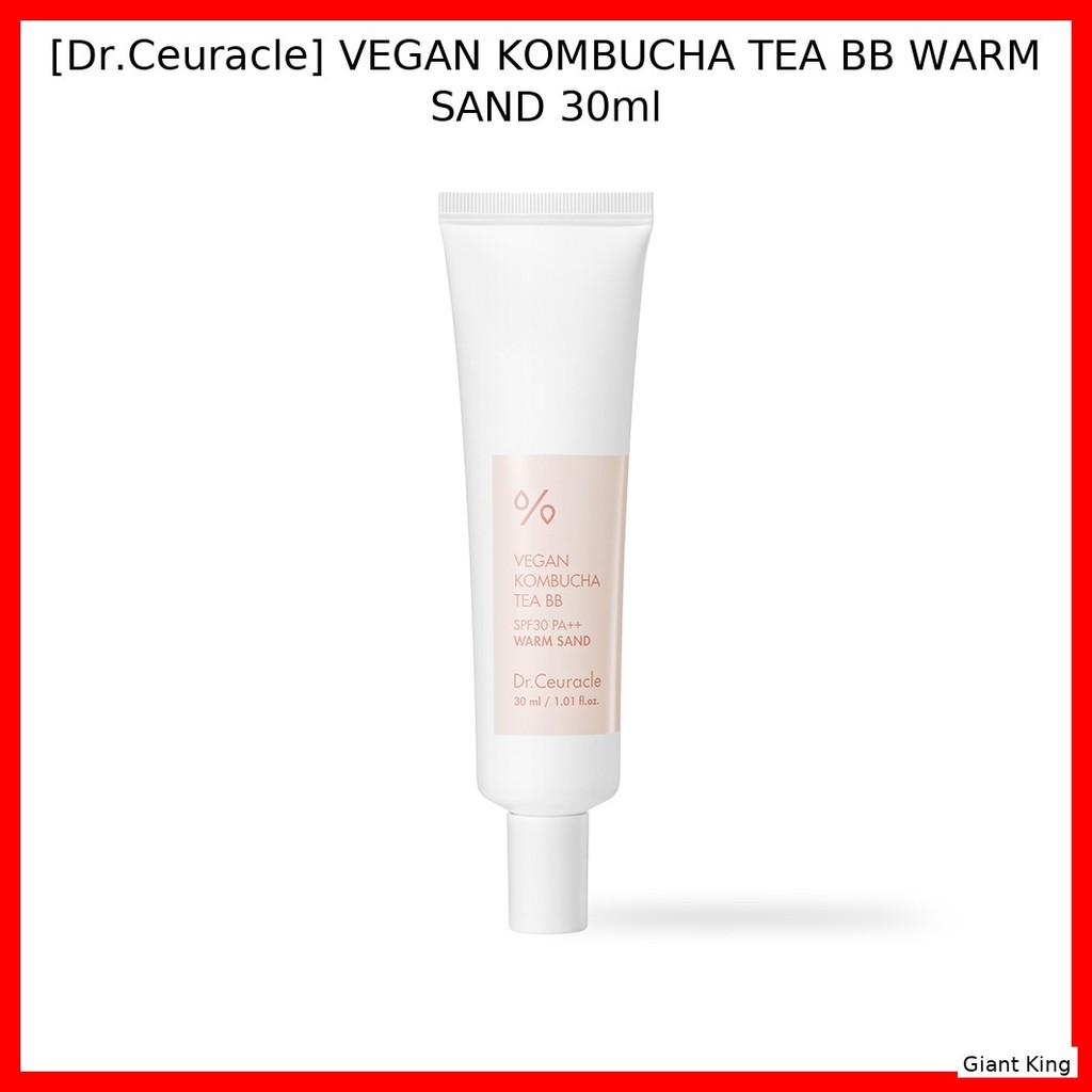 [Dr.Ceuracle] VEGAN KOMBUCHA TEA BB WARM TAY 30ml / Kem BB Hàn Quốc / Công thức thuần chay / Xác thự