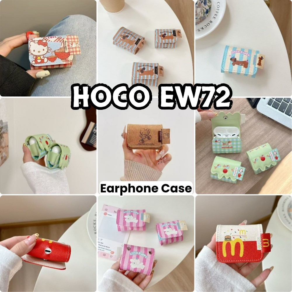 [Ốp Lưng Nhà] Dành Cho Vỏ HOCO EW72 Hoạt Hình Dễ Thương Dệt Thủ Công Vỏ Tai Nghe Vỏ