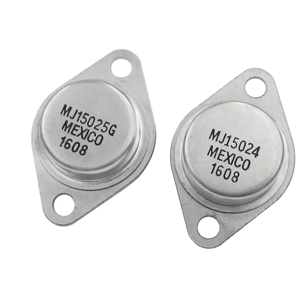 1 cặp = 2 chiếc bóng bán dẫn MJ15024 MJ15025 MJ15024G MJ15025G TO-3 đích thực (1 cái MJ15024 + 1 cái