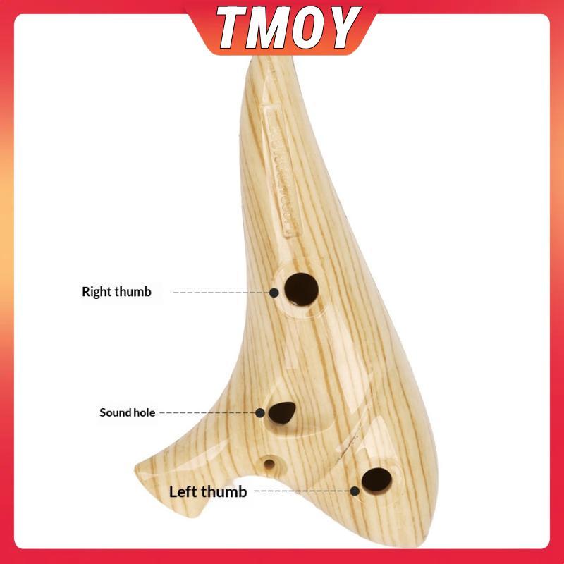TMOY 12 Lỗ Ocarina Nhạc Cụ Ocarina Alto C Tone Nhựa Chuyên Nghiệp Ocarina Nhạc Cụ Dành Cho Người Yêu