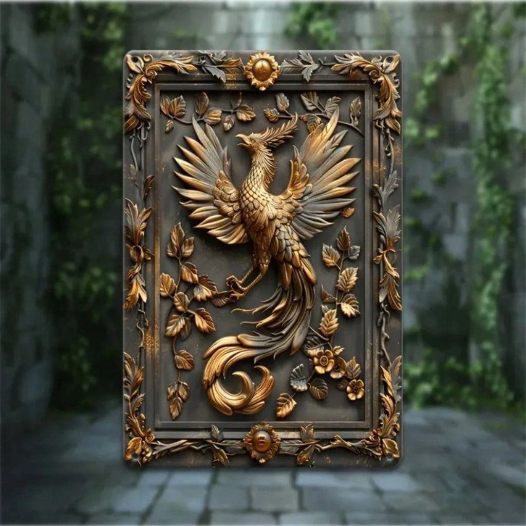 CIFbuy Vintage Phoenix Kim Loại Tín Hiệu Nghệ Thuật Treo Tường Cho Quán Bar Nhà Cafe Trang Trí