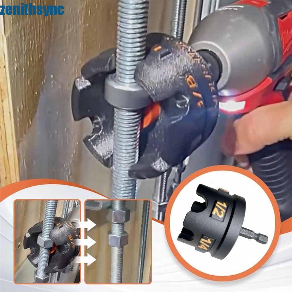 Cờ lê ổ cắm mũi khoan đai ốc ZENITHSYNC, Phụ kiện khoan dây kéo đai ốc có thể điều chỉnh độ cứng cao