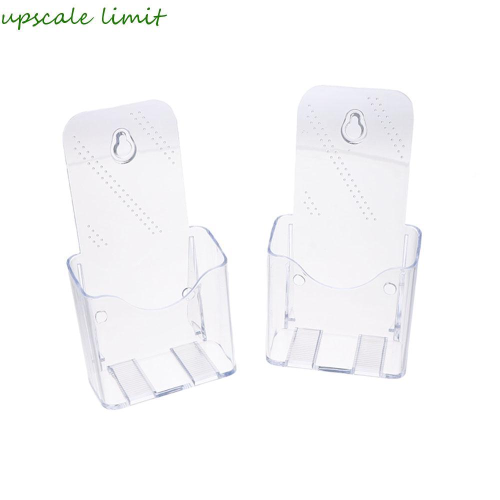 UPSCALE LIMIT A6 Brochure Holder, Nhựa Trong Suốt Pamplet Holder, Văn Học Mặt Bàn Acrylic Chất Lượng
