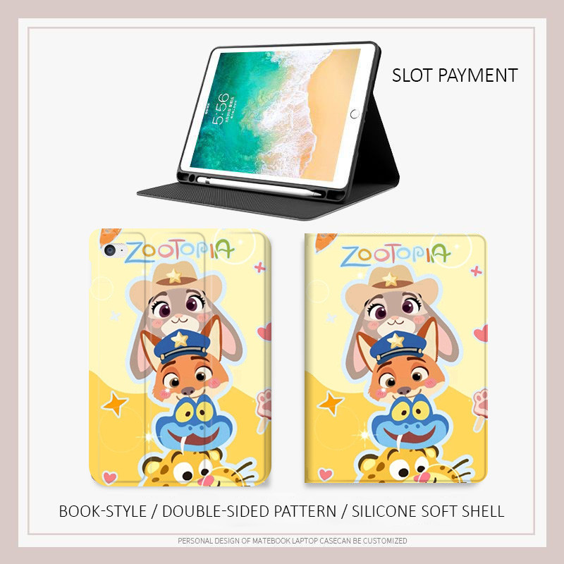 Ốp lưng Zootopia Stacked cho ipad a16 gen 11 Air M3 M5 Air 4/5/6 Air 7 10.2 Gen 7/8/9 Gen10 ốp ipad 