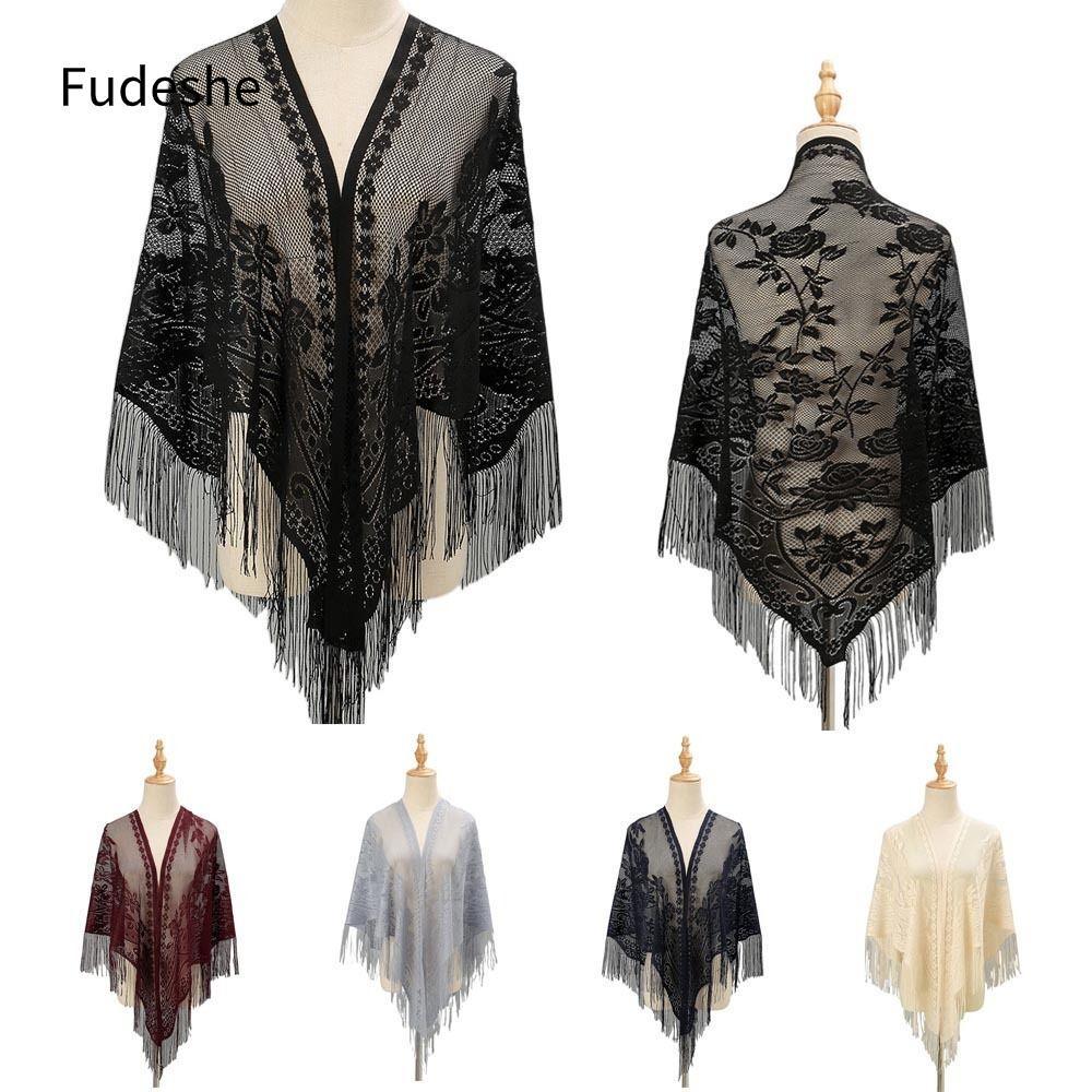 Khăn Choàng Fudeshe Nhiều Màu Tua Ruza - Perfect cho Dạ Hội và Cô Dâu