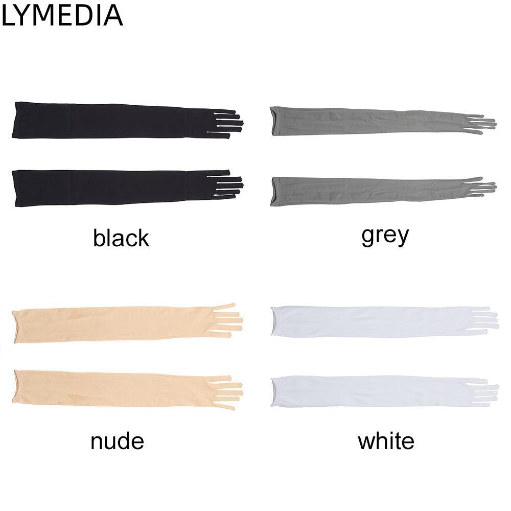 Găng tay trong suốt lưới chống nắng dài LYMEDIA