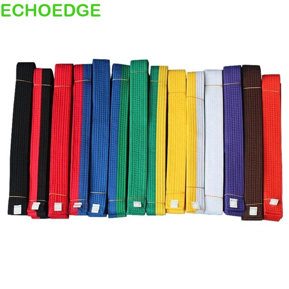 Đai Taekwondo EchoEdge màu đen đỏ xanh vàng, tiêu chuẩn cho người lớn