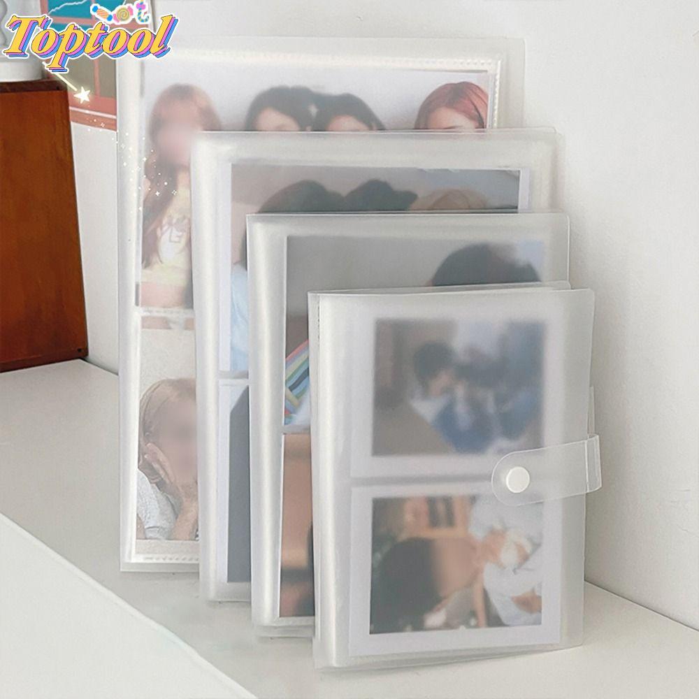 TOPTOOL Album Ảnh, PVC Collect Book Picture Card Holder, Creative 80 / 160 Khe Trong Suốt 3 / 4 / 5 