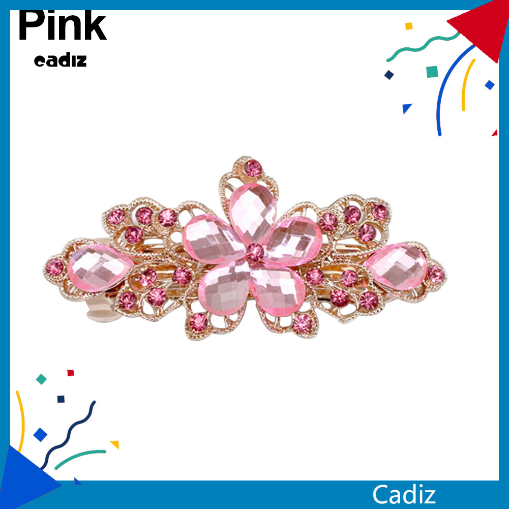 CADI Nữ Cô Gái Thời Trang Sáng Bóng Hoa Barrette Kẹp Tóc Kẹp Tóc Kẹp Tóc