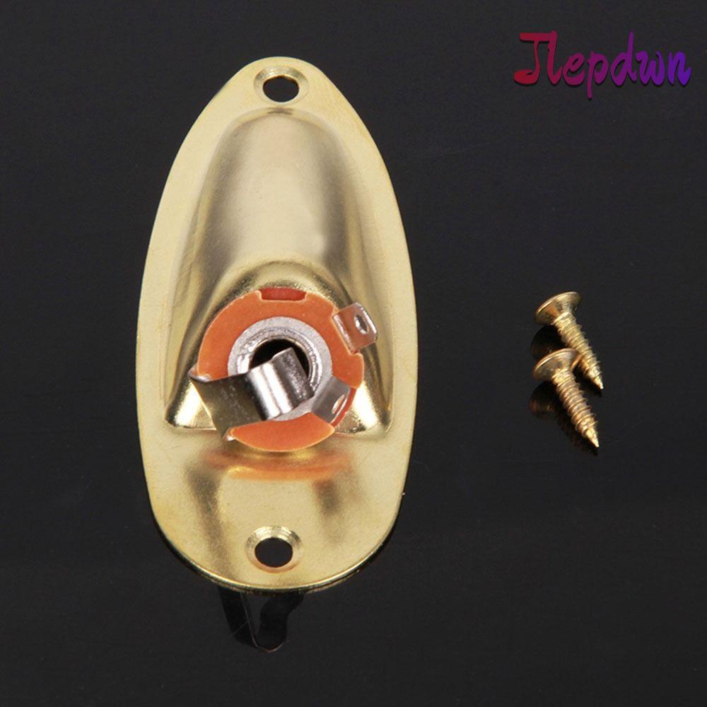 JEPDWN Guitar Jack Đĩa, 6.35mm 1 / 4 "Thuyền Hình Guitar Jack Đầu Vào, Linh Kiện Thay Thế Jack Ổ Cắm