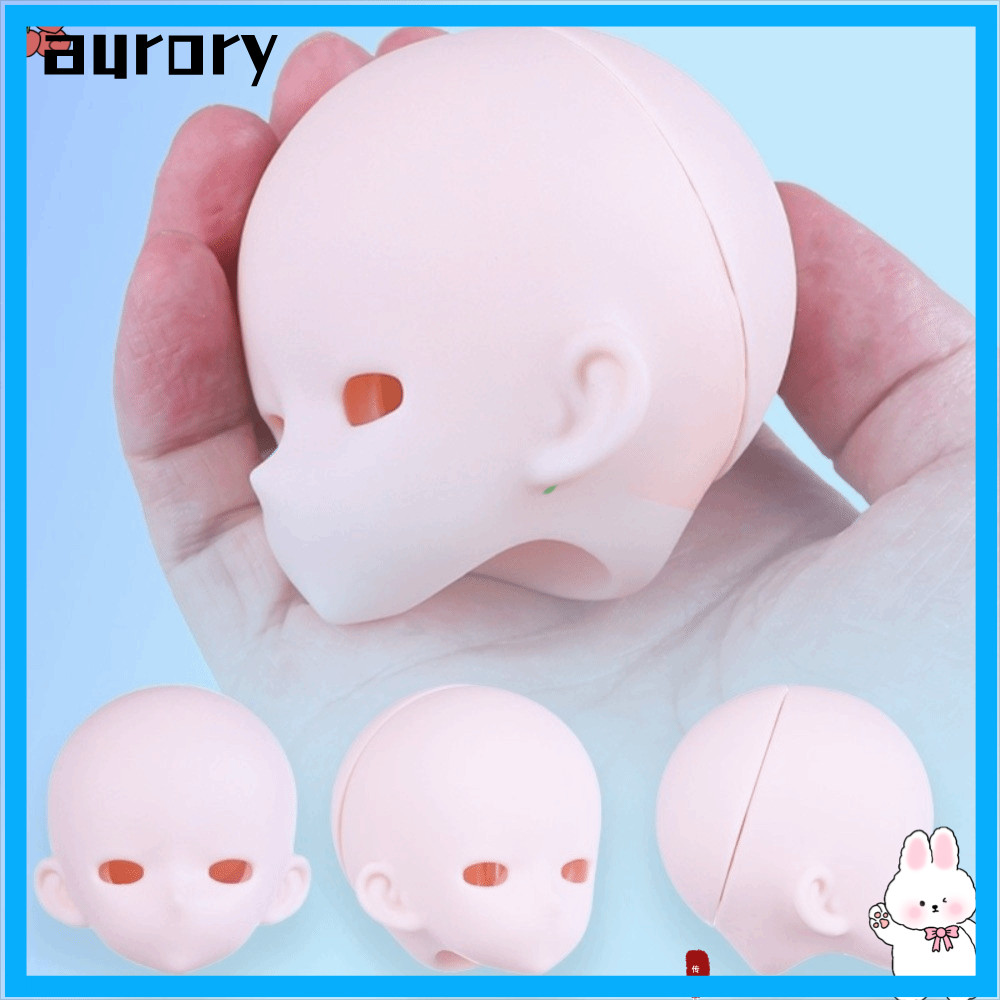 AURORY Bjd Baby Head, PVC Anime-Style 1 / 4 BJD Anime Headsculpt, Bjd Phụ Kiện Da Trắng Có Thể Mở Đư
