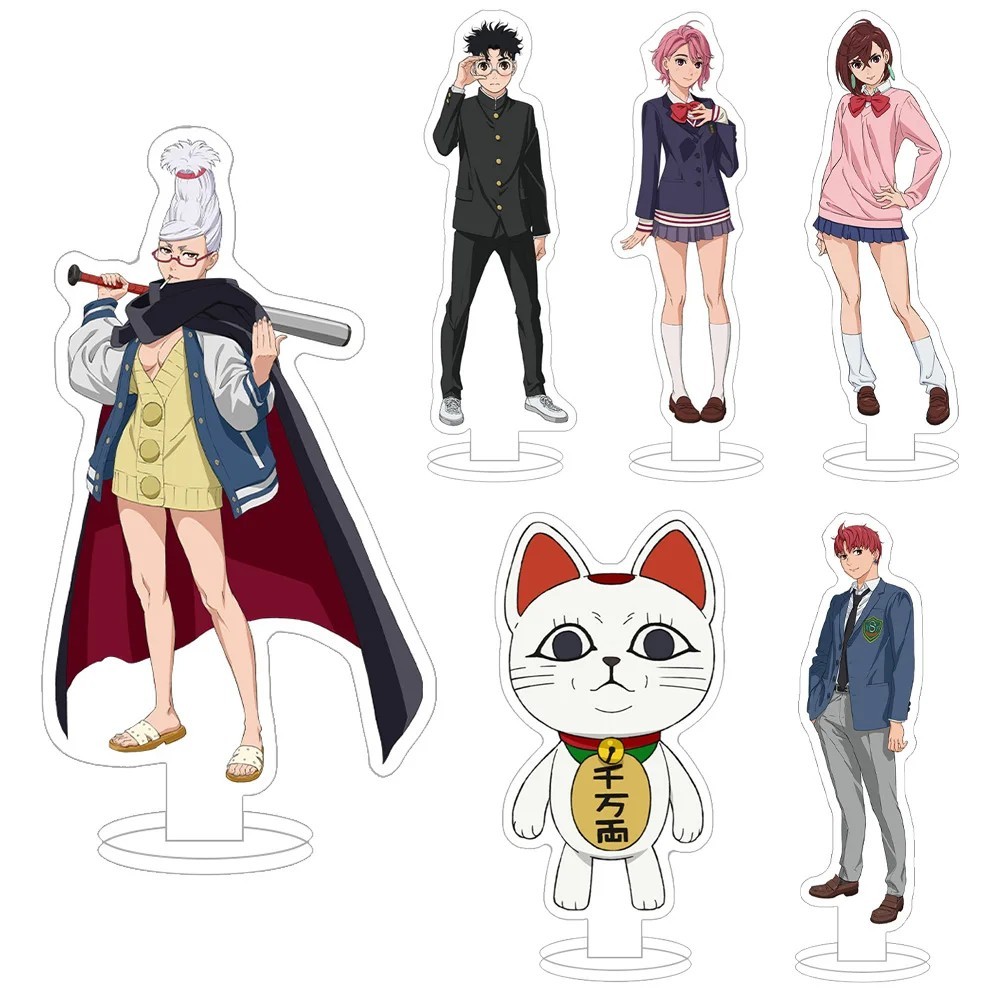 Standee anime Dandadan mô hình mica trang trí Momo Okarun Seiko Bà già Turbo Aira Jiji Evil Eye mô h