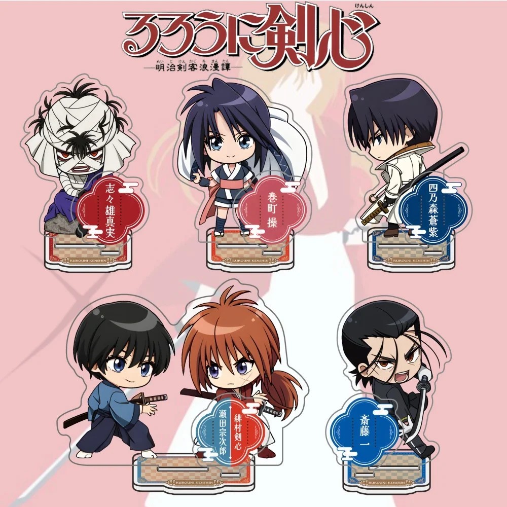 Standee Anime Lãng Khách Kenshin Rurouni Kenshin mô hình acrylic chibi Himura Kenshin Shishio Hajime