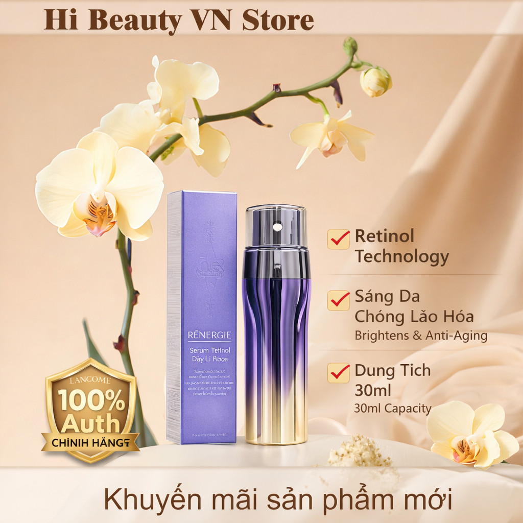 Tinh chất tươi 3 lõi chống lão hóa 𝖫𝖠𝖭𝖢𝖮𝖬𝖤 𝖱𝖤𝖭𝖤𝖱𝖦𝖨𝖤 C.R.x 𝖳𝖱𝖨𝖯𝖫𝖤 𝖲𝖤𝖱𝖴𝖬 𝟧𝟢𝗆𝗅