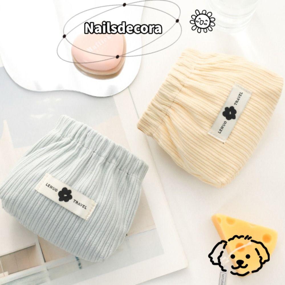 Ví đựng tiền xu NAILS, Túi vải nhung mềm, Túi đựng đồ thay đổi Mini màu trơn dành cho nữ