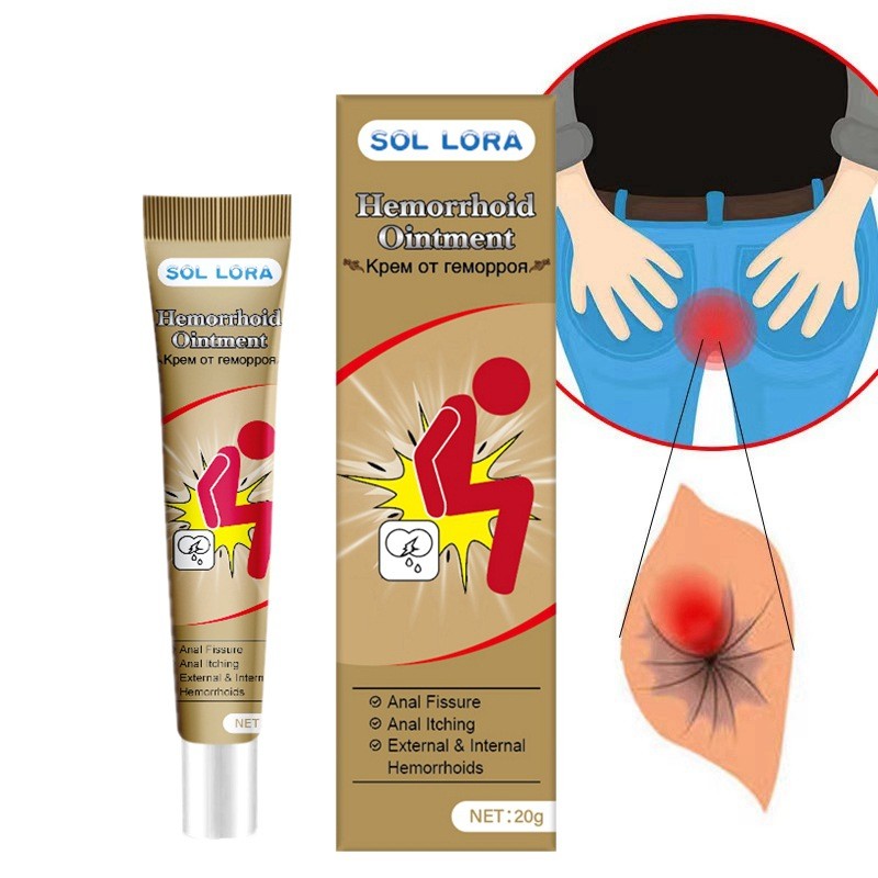 baoluan#SOL LORA  Hemorrhoid ointment, hemorrhoid cream, hemorrhoioid elimination cream 20g8ee