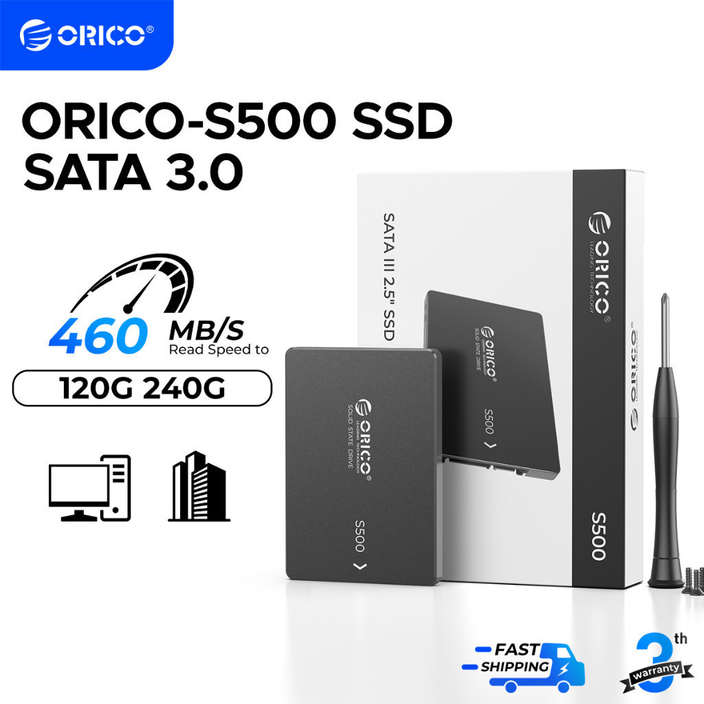 Orico S500 SSD 2.5 SATA3.0 120GB 128GB 240GB 256GB Ổ cứng thể rắn (ORICO-S500)