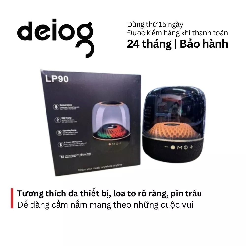 Loa bluetooth LP90 âm thanh vòm 360 độ , phong cách Harman mang lại trải nghiệm nghe nhạc cực đã
