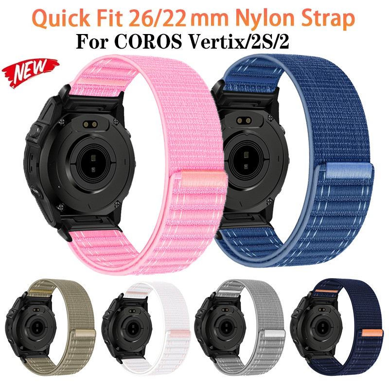 Dây đeo Nylon QuickFit 26mm 22mm cho dây đeo đồng hồ COROS Vertix 2S 2 cho vòng đeo tay COROS Vertix
