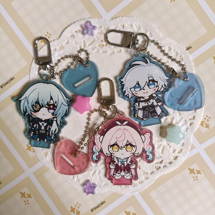 Souffales | HSR Honkai Star Rail Amphoreus Part 1 Anaxa Phainon Hyacine Keychain Standee Ganci - Ana