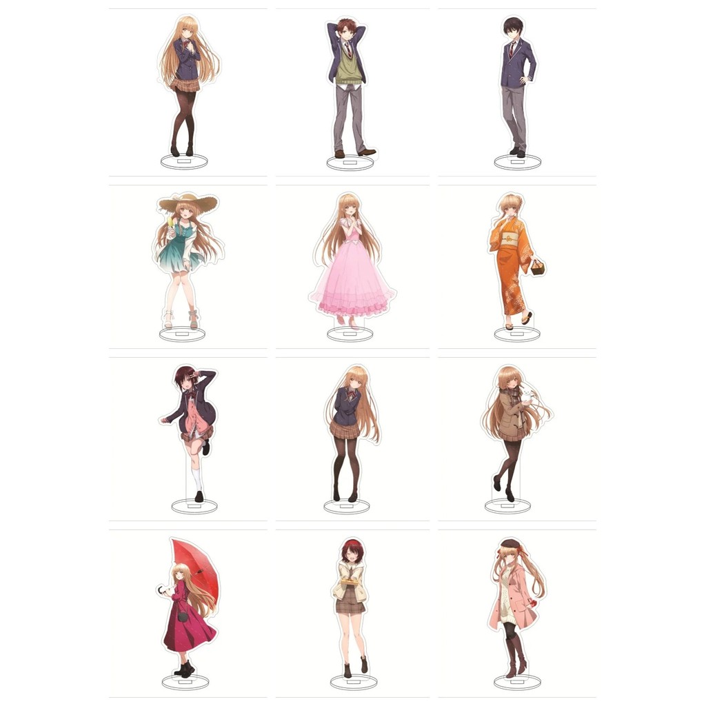 Standee Anime Thiên Sứ Nhà Bên Shiina Mahiru Mô Hình Acrylic Mica Trang Trí Bàn Học Quà Tặng Anime P