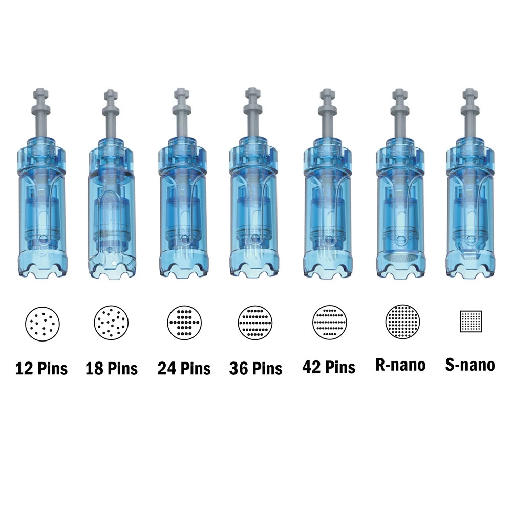 10 Chiếc Mới 12 / 18 / 24 / 36 / 42 Chân / Nano LED Ultima Microneeding Dr Bút A9 Kim Hộp Mực