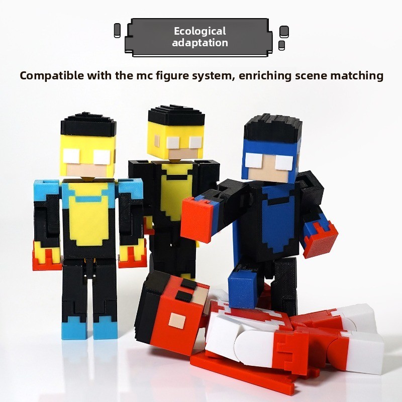 Thế hệ đầu tiên Mark 3D In Hình Nhân Vật Hành Động Dummy13 Invincible 3.0 Nhân Vật Đa Năng Shapeshif