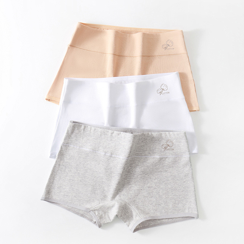 Quần Cotton Nguyên Chất An Toàn Quần Dẹt Nữ Chống Trầy Xước Cotton Mở Rộng Đáy Đáy Đáy Quần Nữ Sinh 