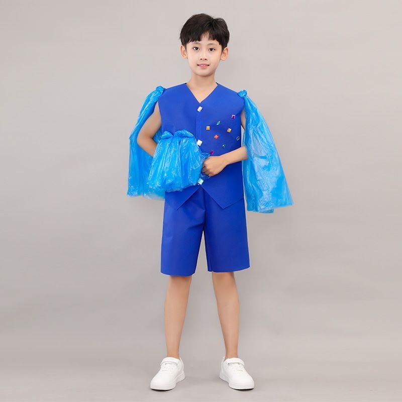 Bảo Vệ Môi Trường Quần Áo Thời Trang Nam Sáng Tạo Bảo Vệ Môi Trường Quần Áo Mẫu Giáo Cha Mẹ-Con Sàn 