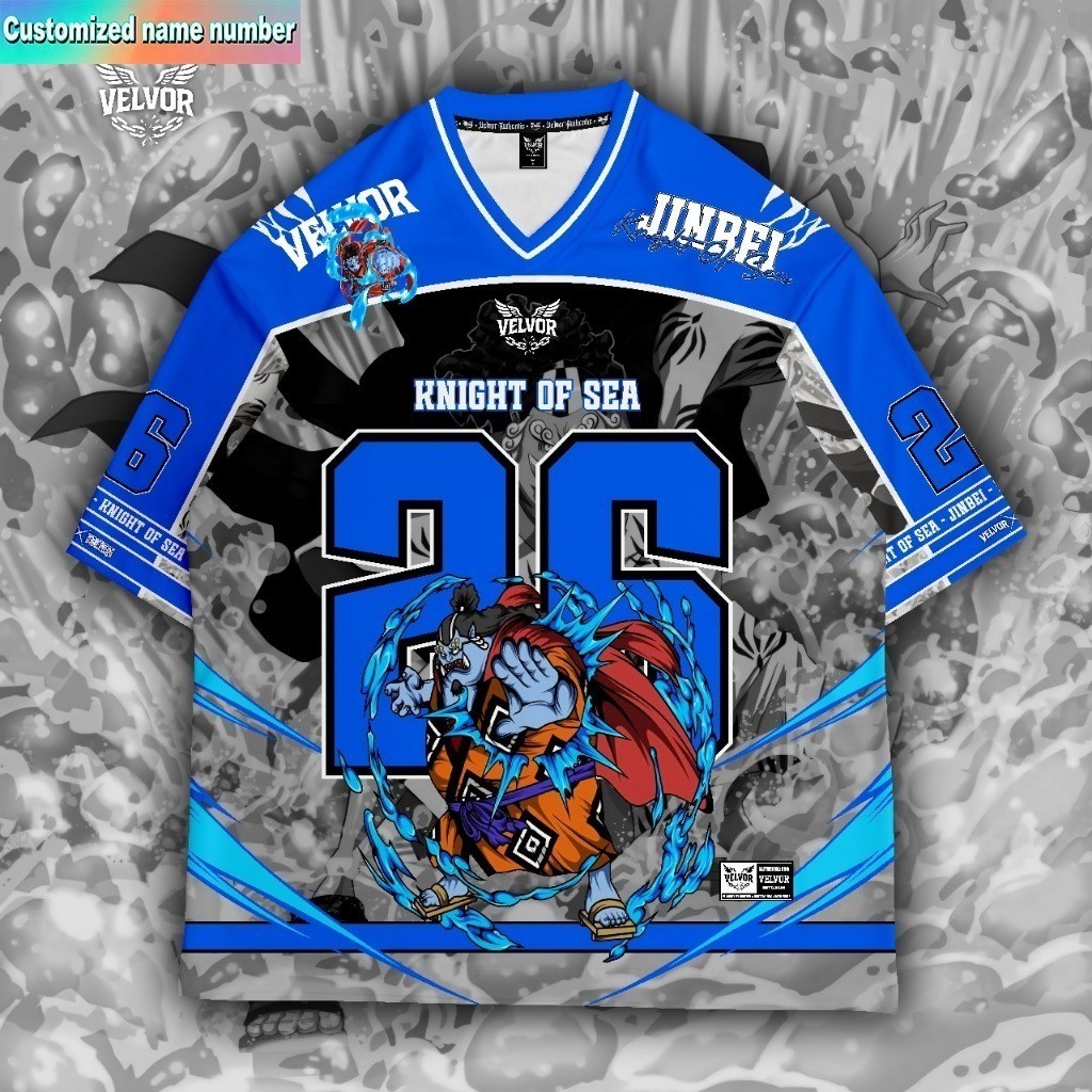 CAO CẤP OVERSIZE ANIME JERSEY TRẺ EM Jersey ONE PIECE JERSEY 26 SERIES SỐ FULL Jersey