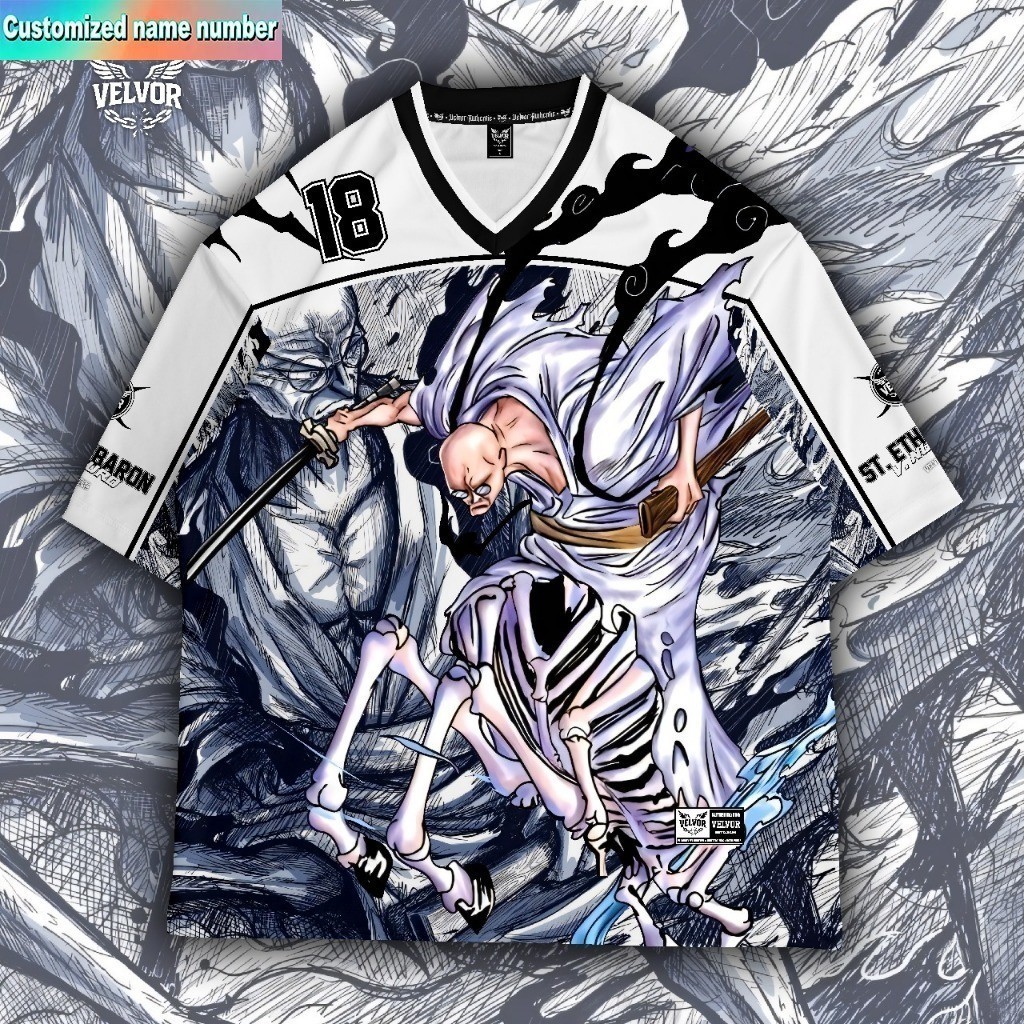 CAO CẤP OVERSIZE ANIME JERSEY TRẺ EM Jersey ONE PIECE JERSEY 18 SERIES SỐ FULL Jersey
