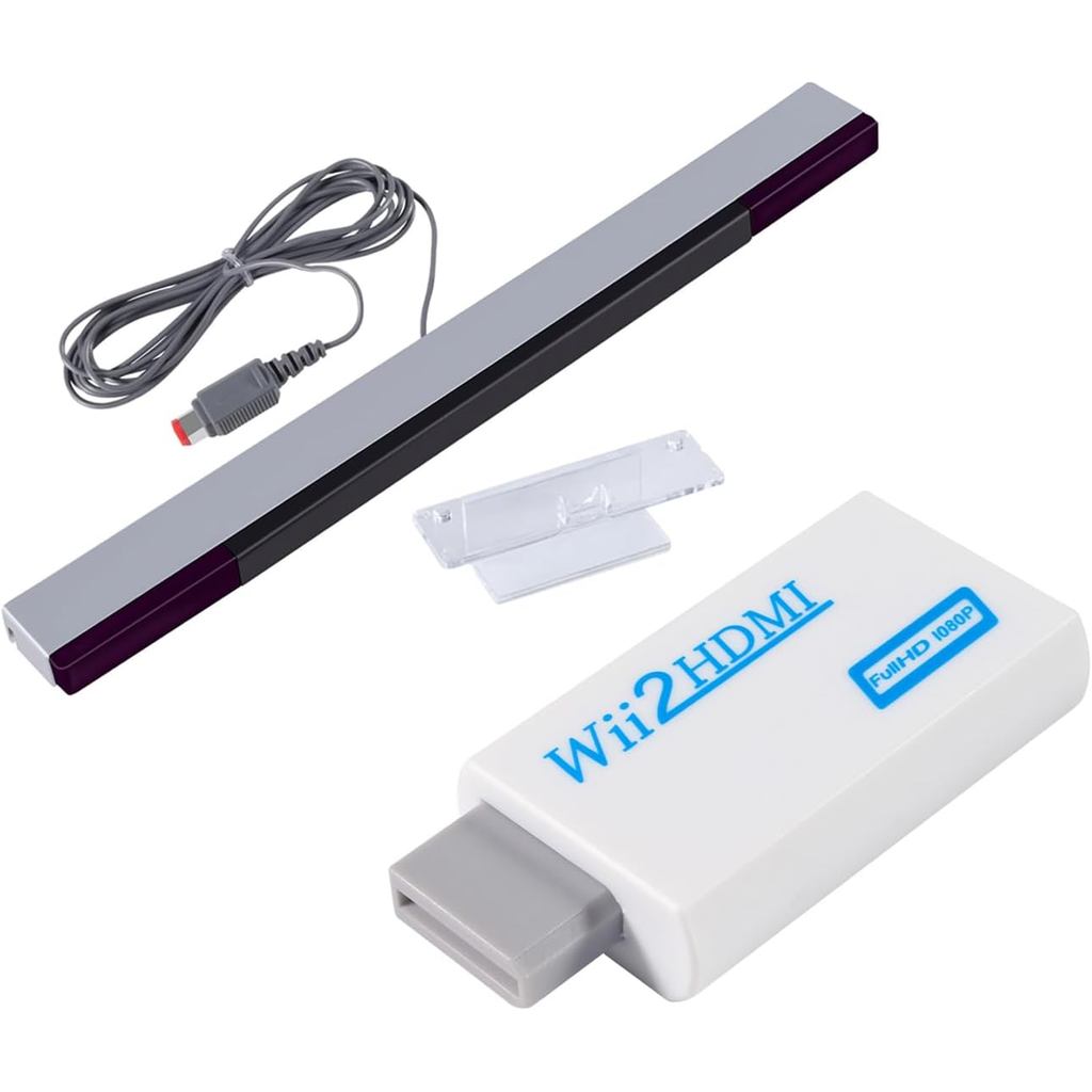 Thanh cảm biến Aokin và Bộ chuyển đổi Wii sang HDMI - Thanh cảm biến tia hồng ngoại có dây và Bộ chu