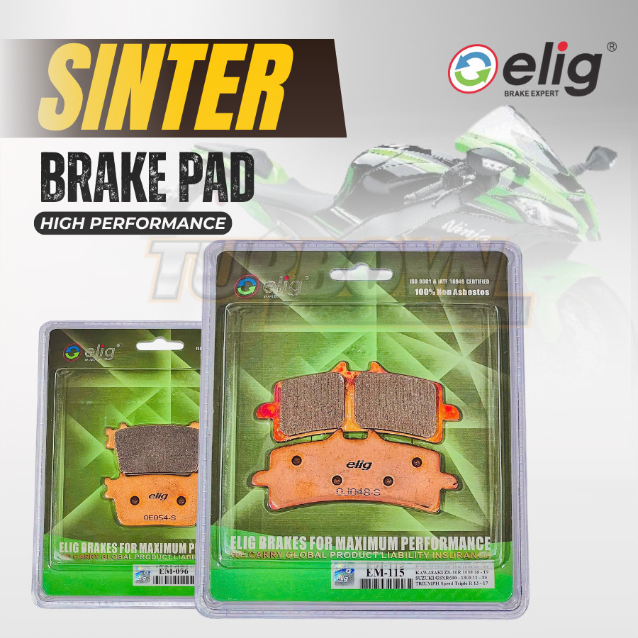 BỐ THẮNG ELIG SINTER KAWASAKI NINJA ZX10RR/ ZX10R KRT/ ZX10R SE 2017-2021 ( T-115, S-096 )