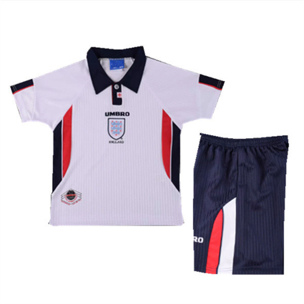 Bộ đồ thể thao retro trẻ em 1998 England, size 16-28