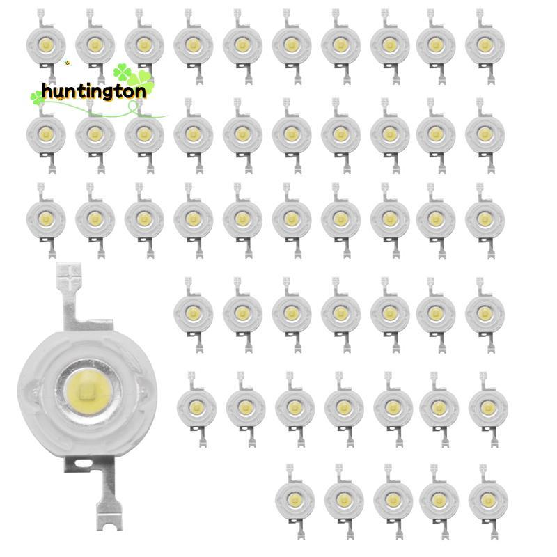 50 Chiếc 1W Diode Công Suất Cao Trắng Mát Hạt Led 1 Watt Chip Đèn 3V-3.4V