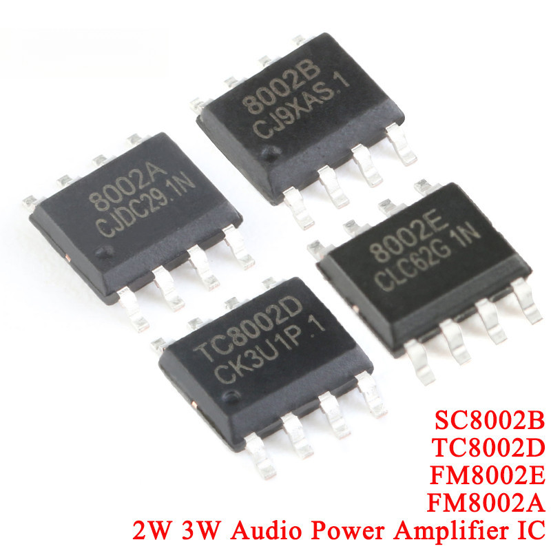 50 Cái / 5 Chiếc TC8002D 8002D SC8002B 8002B 3W FM8002E 8002E FM8002A 8002A SOP-8 2W Bộ Khuếch Đại C