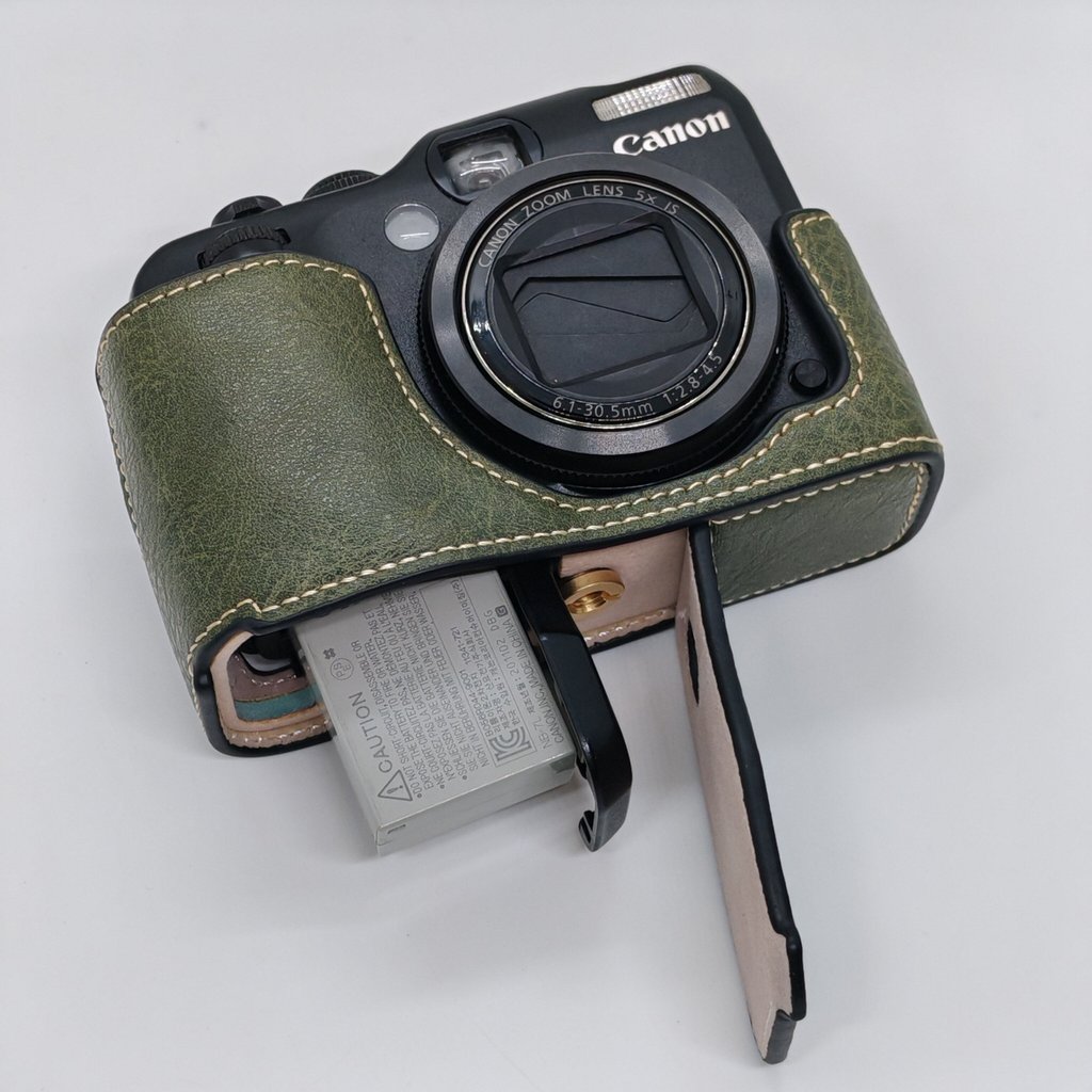 Thích hợp cho Canon G12 G11 Đế Máy Ảnh Da Vỏ Bảo Vệ Vỏ Máy Ảnh Retro Chống Sốc Chụp Ảnh Túi Phụ Kiện