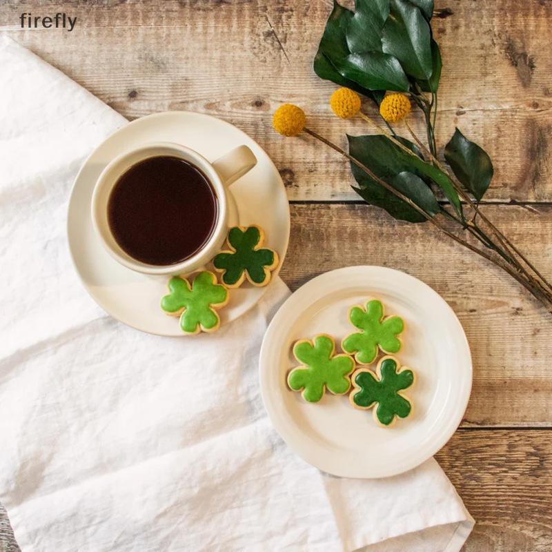 [Firefly] St. Patri 's Day Shamro Four Leaf Clover DIY 3D Cookie Cutter Fondant Khuôn Làm Bánh Dụng 