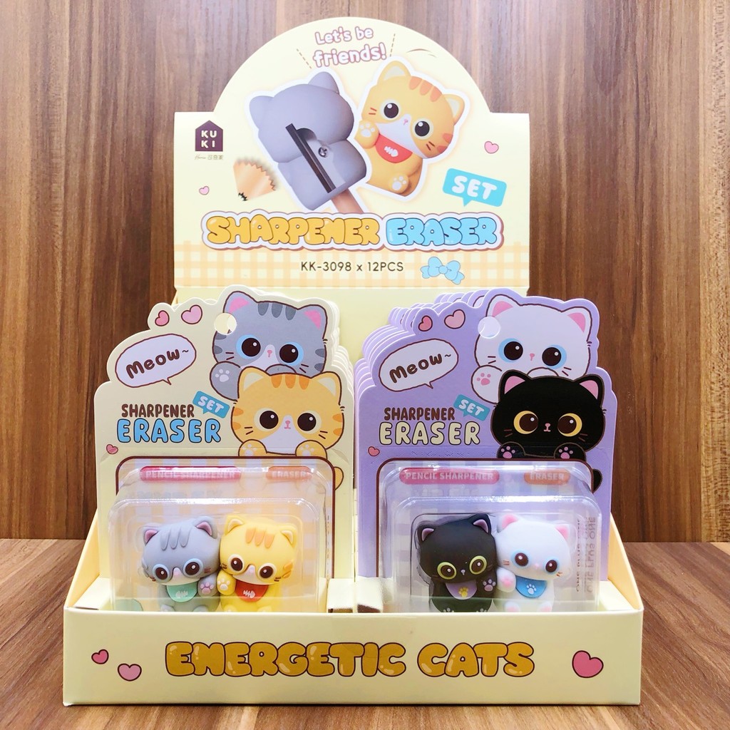 2026 Phong Cách Mới Keqi 3078 Dachshund Chó Bút Chì Con Lăn Tẩy Kết Hợp Mèo Dễ Thương Bút Chì Planer