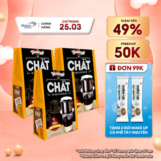 Combo 3 Cà Phê Vinacafé Chất Sài Gòn Cà Phê Sữa Đá - Hộp 10 Gói x 29g