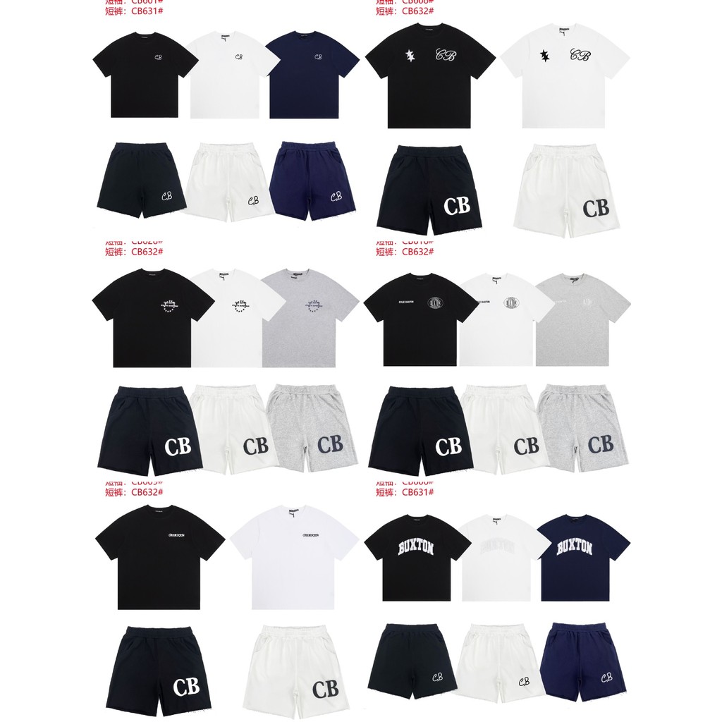SPL4 American Style cole buxton Summer design sense CB Letter-print casual shorts trendy