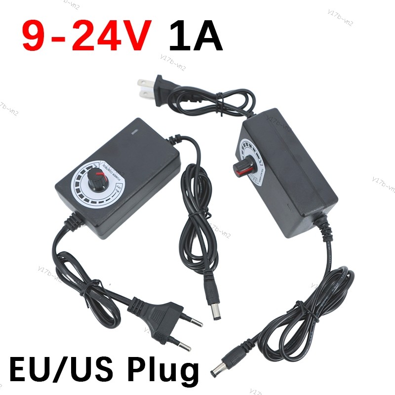 Đa Năng AC 220V Sang dc 24V Adapter Sạc Có Thể Điều Chỉnh Nguồn Điện Adapter 9V-24V 15V 18V 1A 1000m
