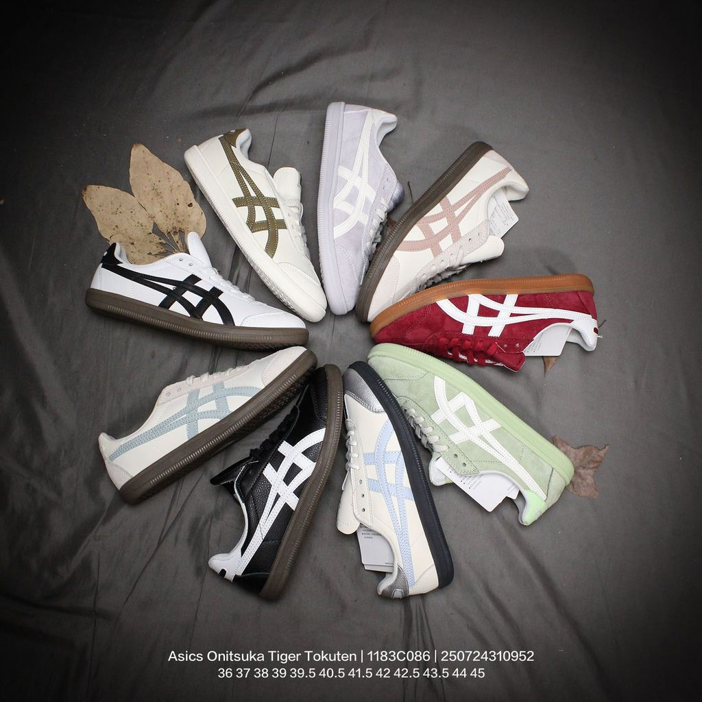 Tiger Tiger Tiger Tiger Tiger Nam Nữ Giày Trắng TOKUTE Cặp Đôi Giày Thể Thao Cổ Thấp Giày Tập Luyện 