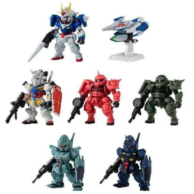 Đồ chơi thực phẩm Bandai Gundam có sẵn FW 28 Bomb 00R White Gundam Gói đặc biệt Jim Riot Jim Zagu