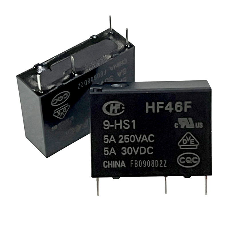 5 Chiếc Macro Power Relay HF46F Series HF46F-005 009 012 024-HS1 1 Bộ Thường Mở 4 Chân