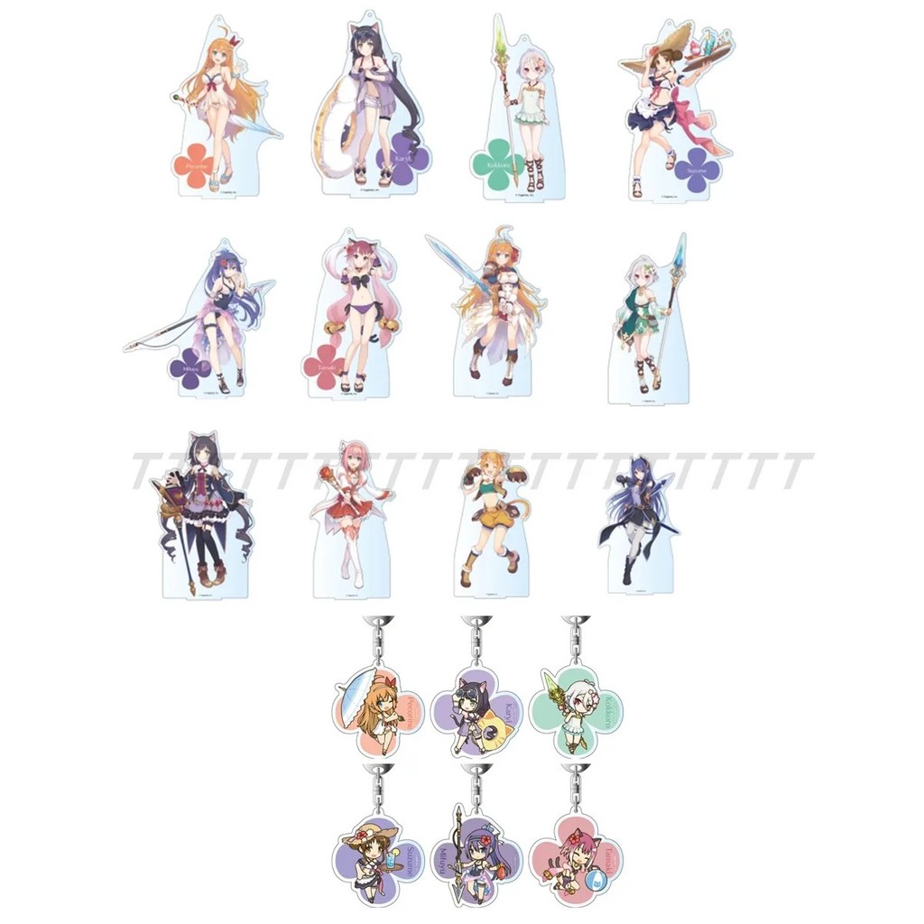 Standee Anime Princess Connect Re Dive Mô Hình Mica Nhân Vật Pecorine Kokkoro Kyaru Karyl Móc Khóa A