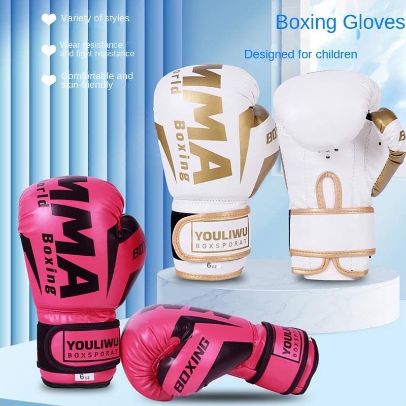 MMA Boxing Glove Half Finger Boxing Gloves Adult Men Sanda Muay Thai Fight Training Gloves UFC Profe