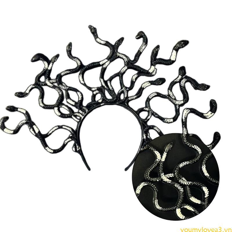Băng Đô Medusa Halloween - Phù Hợp cosplay và Lễ Hội