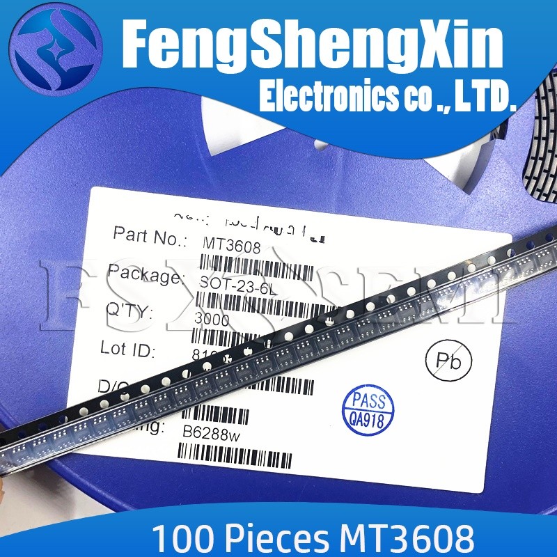 100 MT3608 SOT23-6 3608 B628 B6288 B6289 B62286 IC