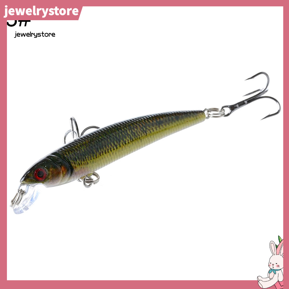 JET Nhân Tạo 3D Mắt Cá Cứng Dụ Jig Mồi Câu Cá Dụng Cụ Giải Quyết Với Hai Móc